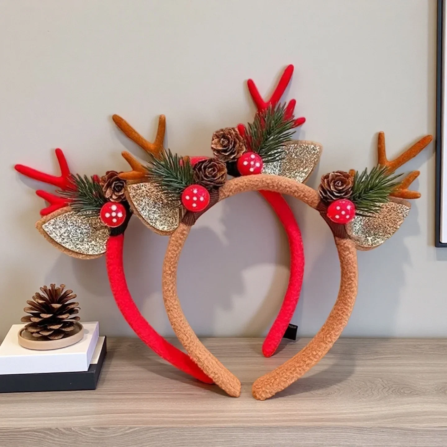 Reindeer Antlers Headband - 1 قطعة عصابات عيد الميلاد حفلات