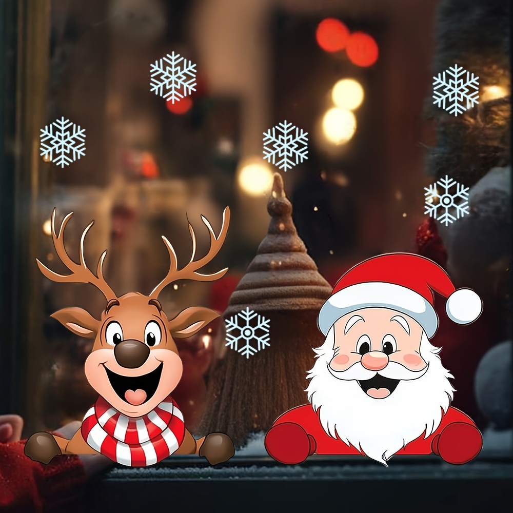 Snowflake Window Decal - ملصقات نوافذ عيد الميلاد - حيوانات