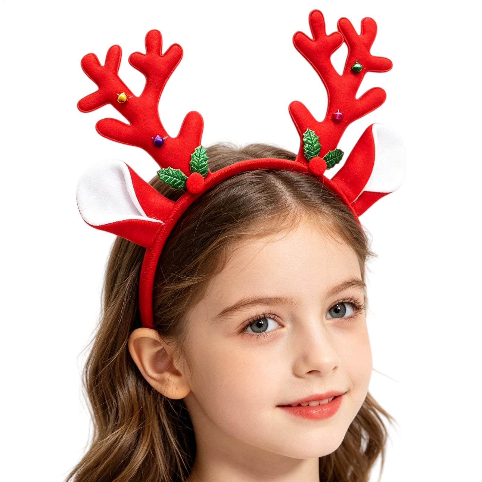 Reindeer Antlers Headband - عصابة رأس بقرون الغزلان لتزيين عيد