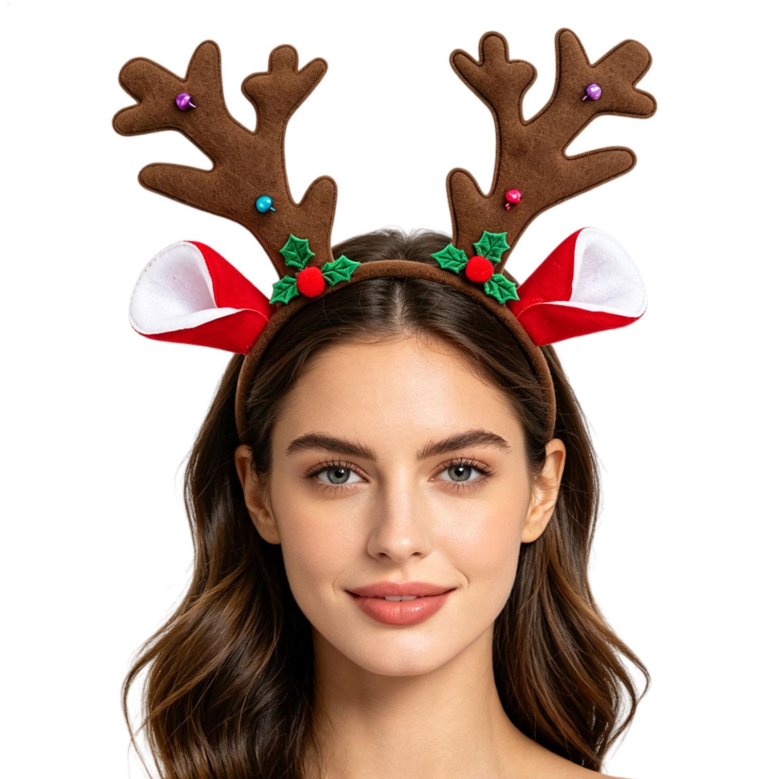 Reindeer Antlers Headband - عصابة رأس بتصميم قرون الرنة لعيد