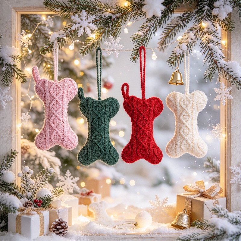 Christmas Stocking Hanging - زينة عيد الميلاد على شكل عظمة