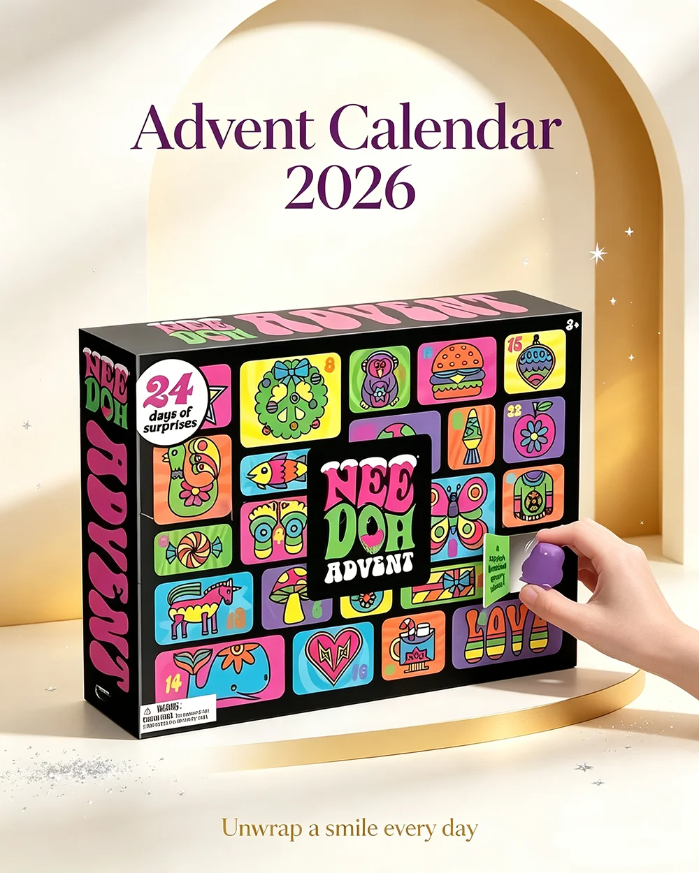 Advent Calendar Gift - هدايا تقويم المجيء من NeeDoh لعام