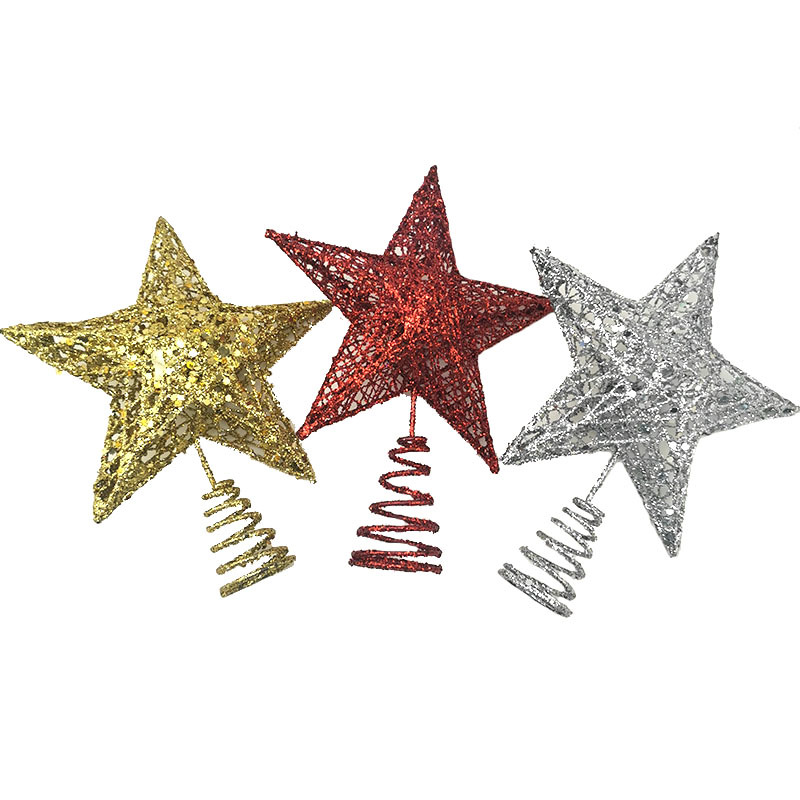 1 قطعة 15*20 سنتيمتر الذهب بري - مراجعة Star Tree Topper وسعره