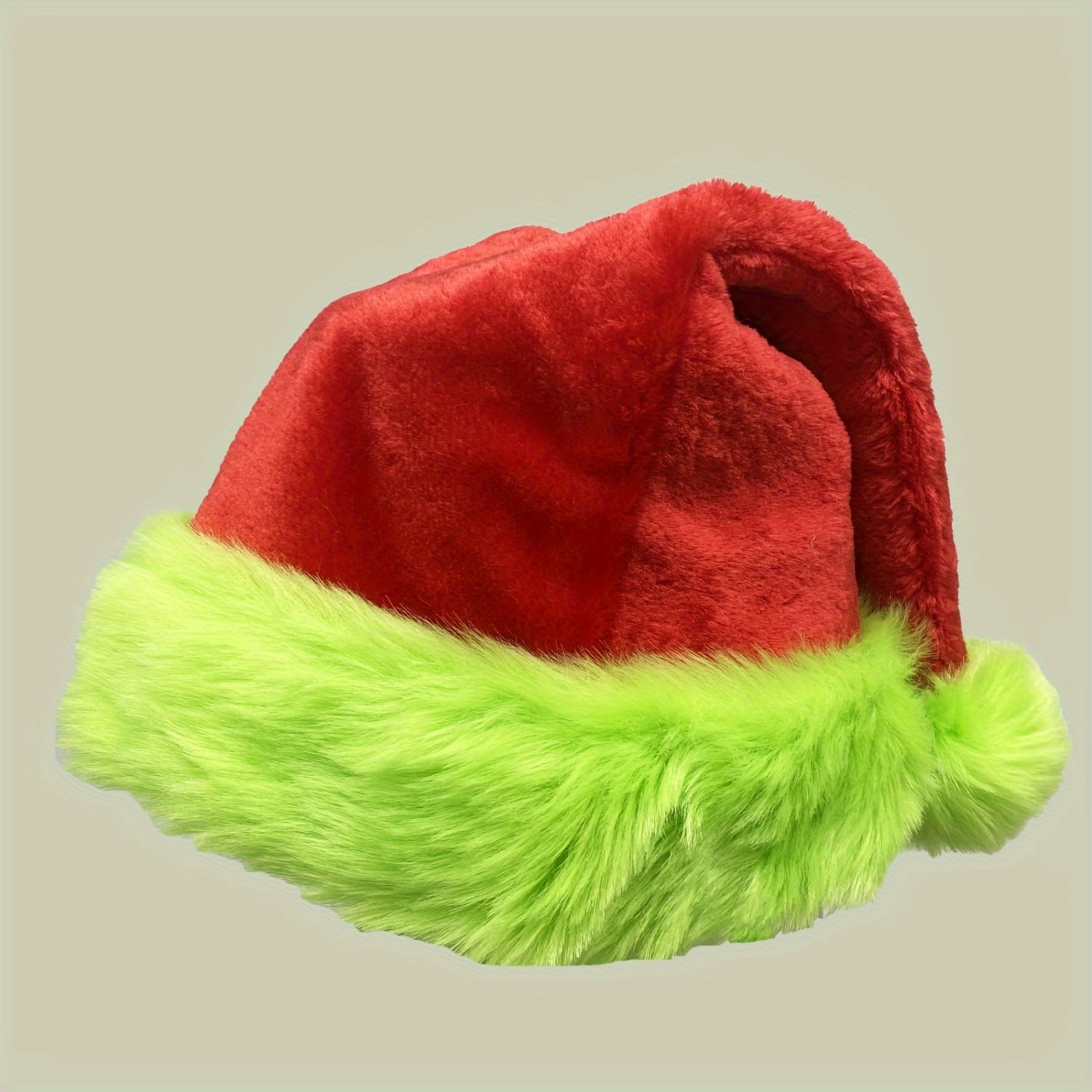 قبعة سانتا كلوز حمراء بحواف خض - مراجعة Santa Hat Plush وسعره