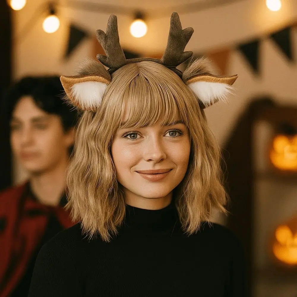عصابة رأس ناعمة على شكل أذني غ - مراجعة Reindeer Antlers Headband وسعره