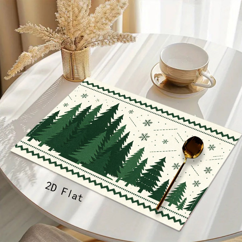 مفرش طاولة من الكتان بتصميم بس - مراجعة Christmas Table Runner وسعره
