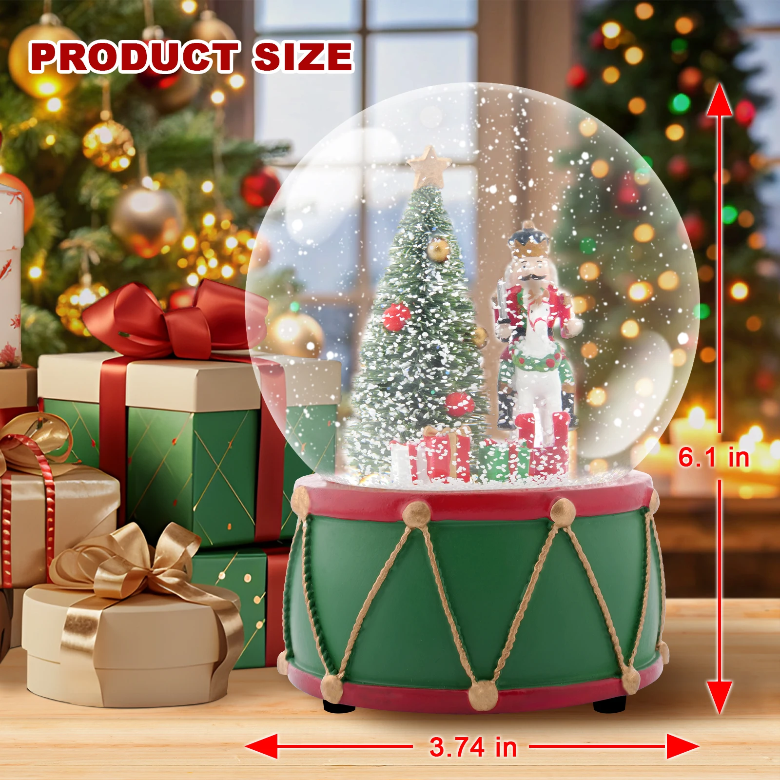 كرة ثلجية موسيقية لعيد الميلاد - مراجعة Snow Globe Musical وسعره