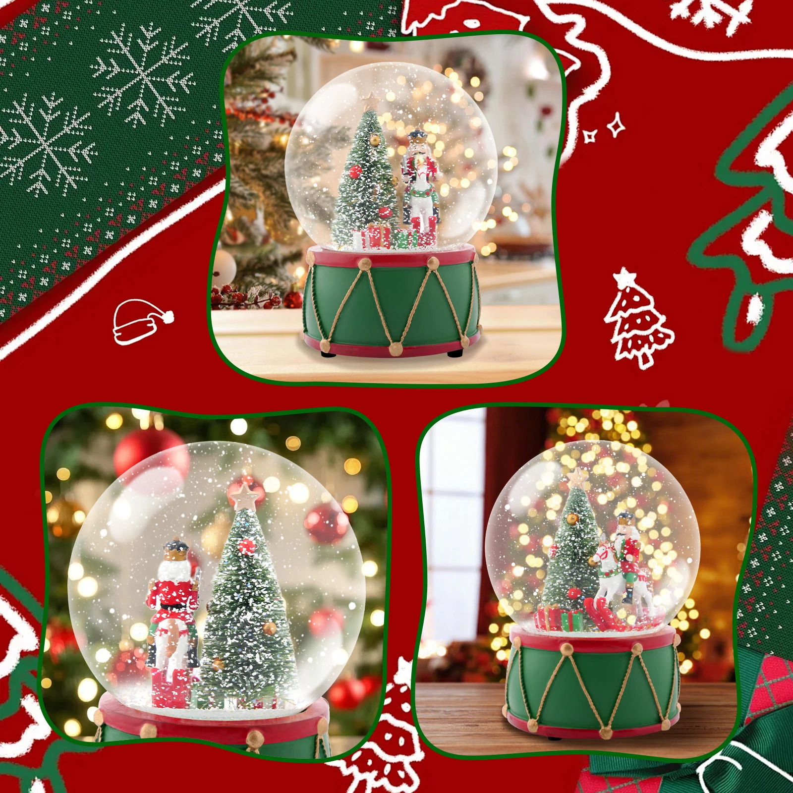 كرة ثلجية موسيقية لعيد الميلاد - مراجعة Snow Globe Musical وسعره