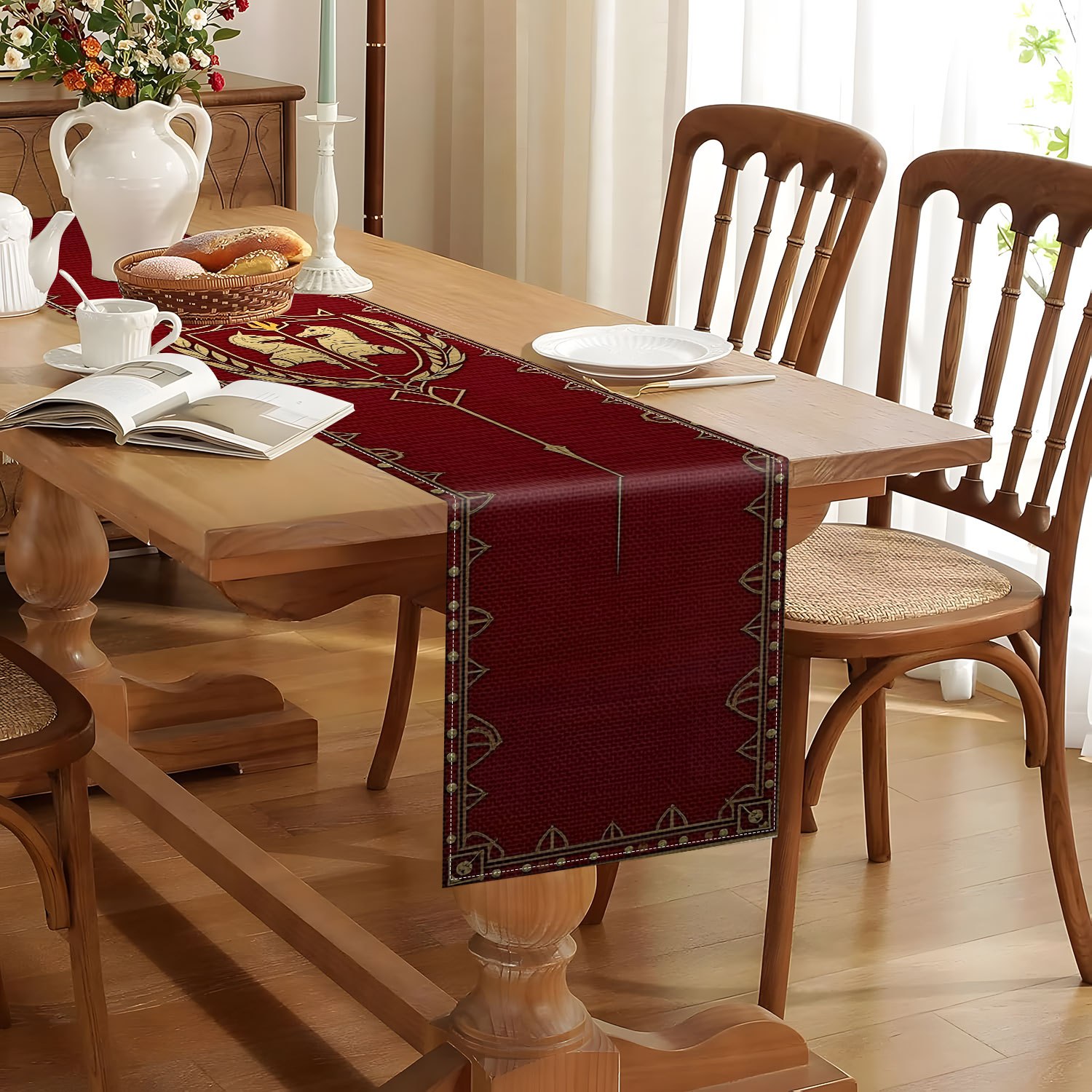 قطعة واحدة من مفرش طاولة بموضو - مراجعة Christmas Table Runner وسعره