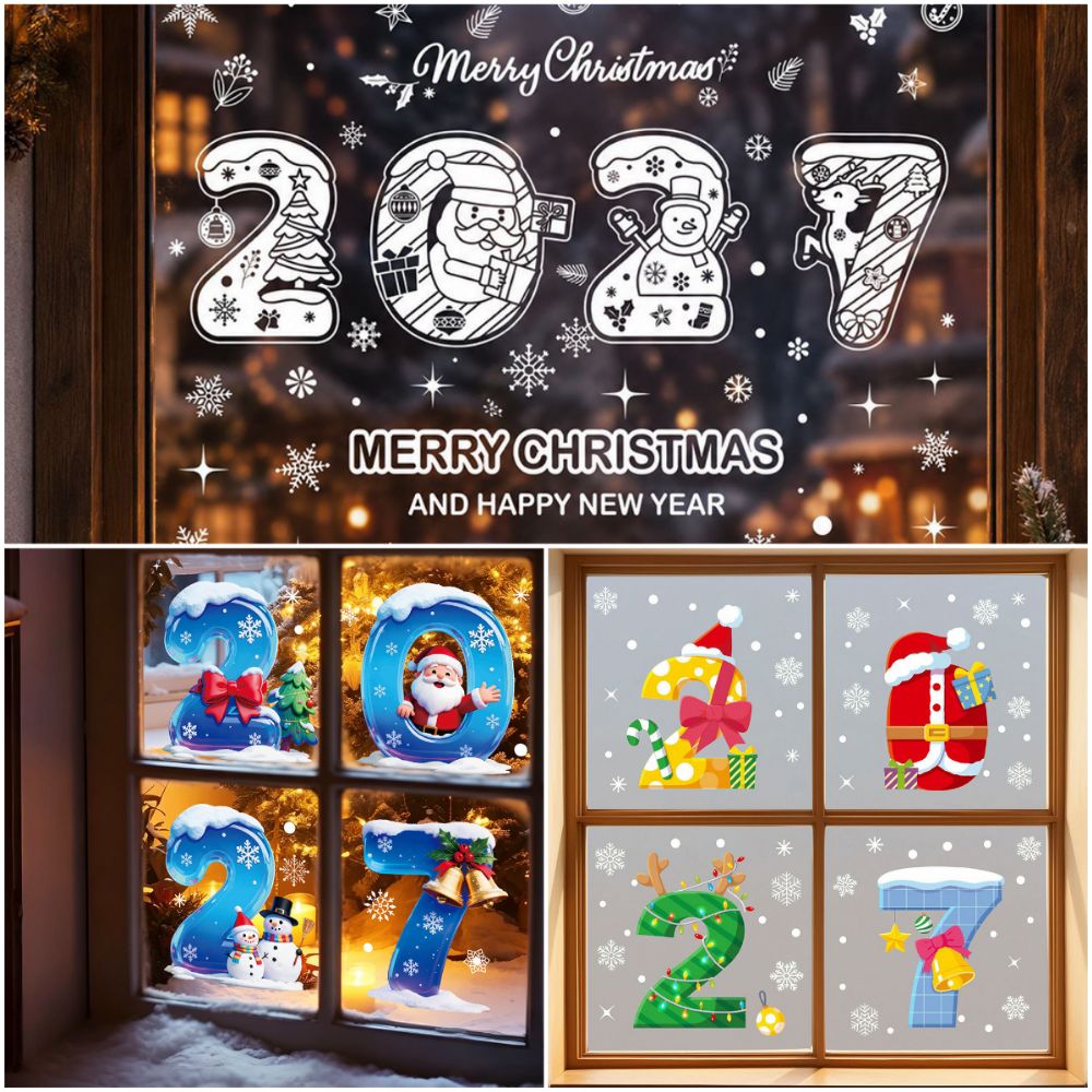 ملصقات نوافذ عيد الميلاد الكهر - مراجعة Snowflake Window Decal وسعره