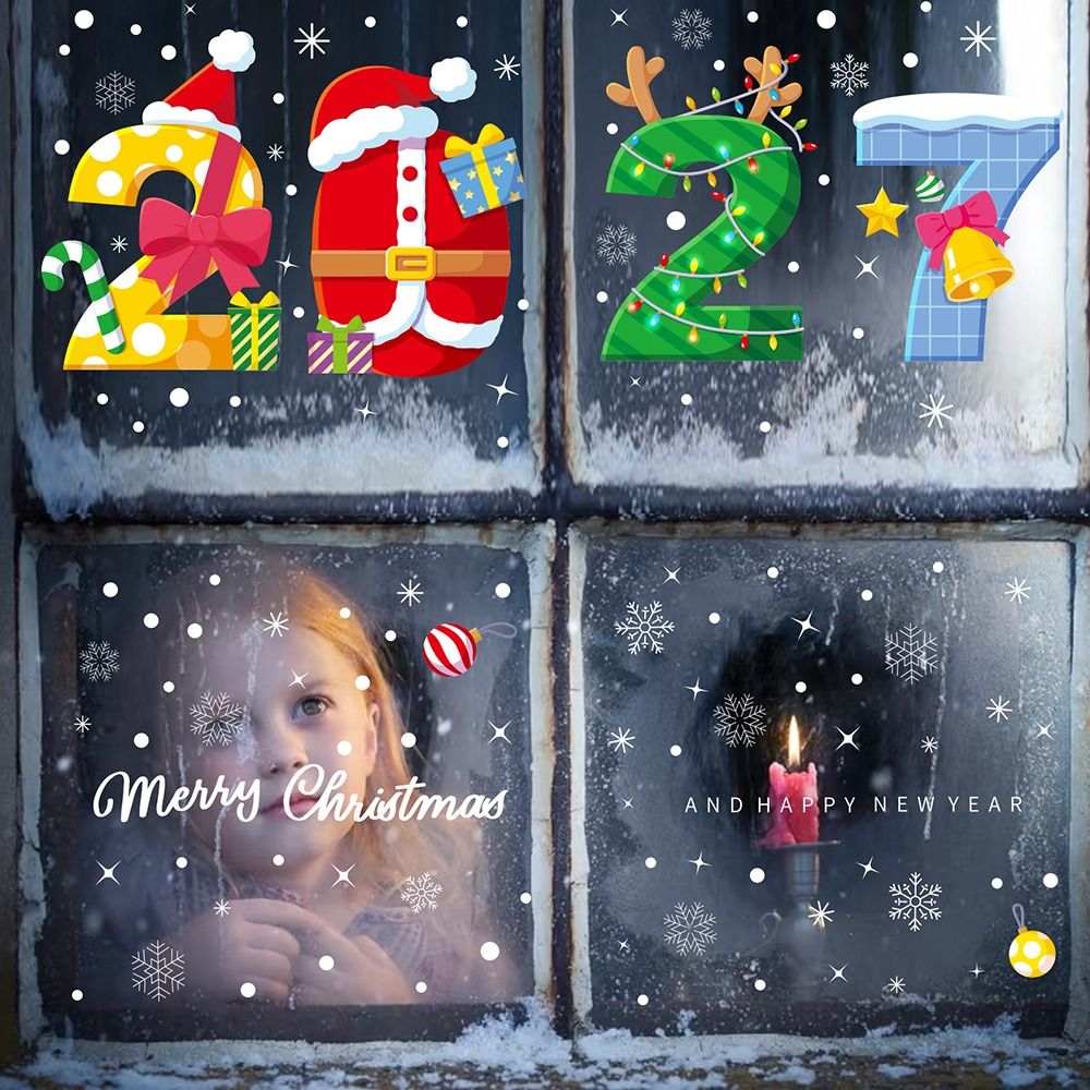 ملصقات نوافذ عيد الميلاد الكهر - مراجعة Snowflake Window Decal وسعره