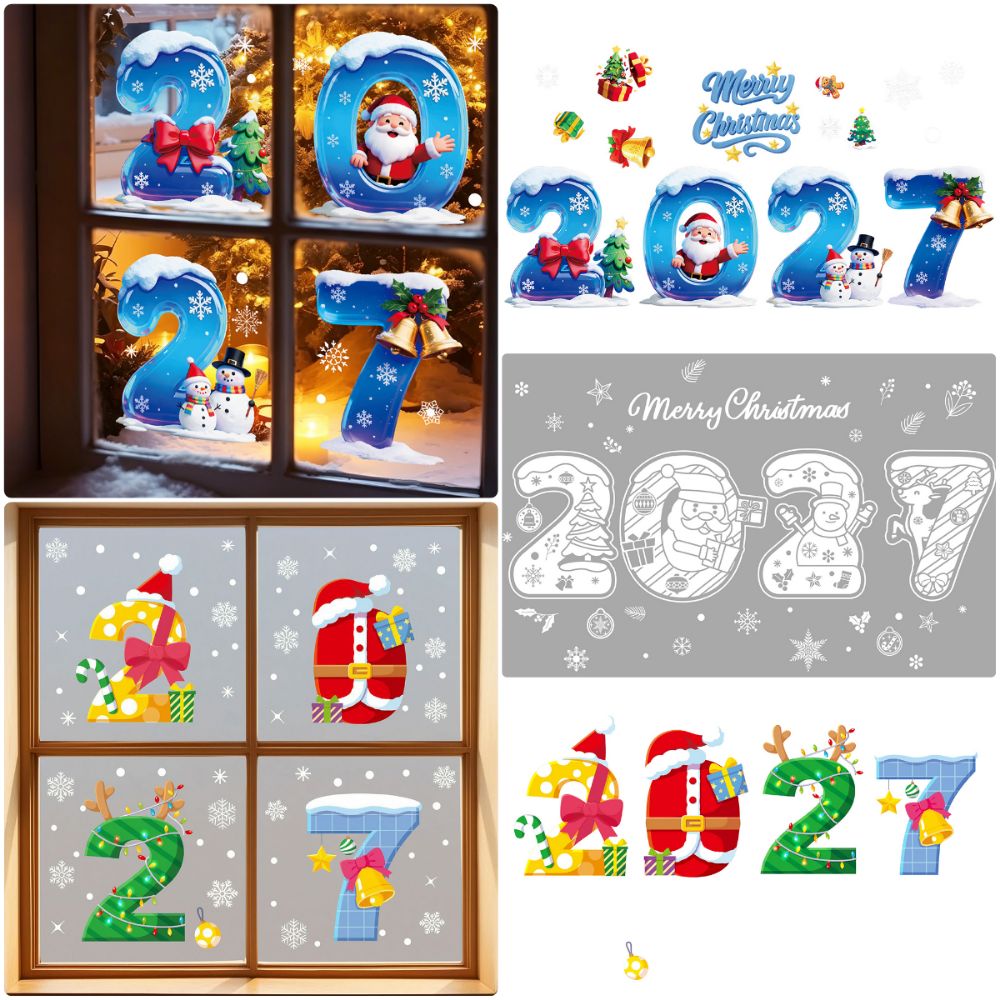 ملصقات نوافذ عيد الميلاد الكهر - مراجعة Snowflake Window Decal وسعره