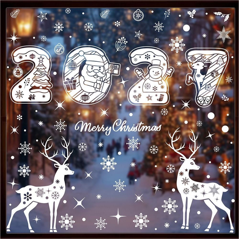 ملصقات نوافذ عيد الميلاد الكهر - مراجعة Snowflake Window Decal وسعره