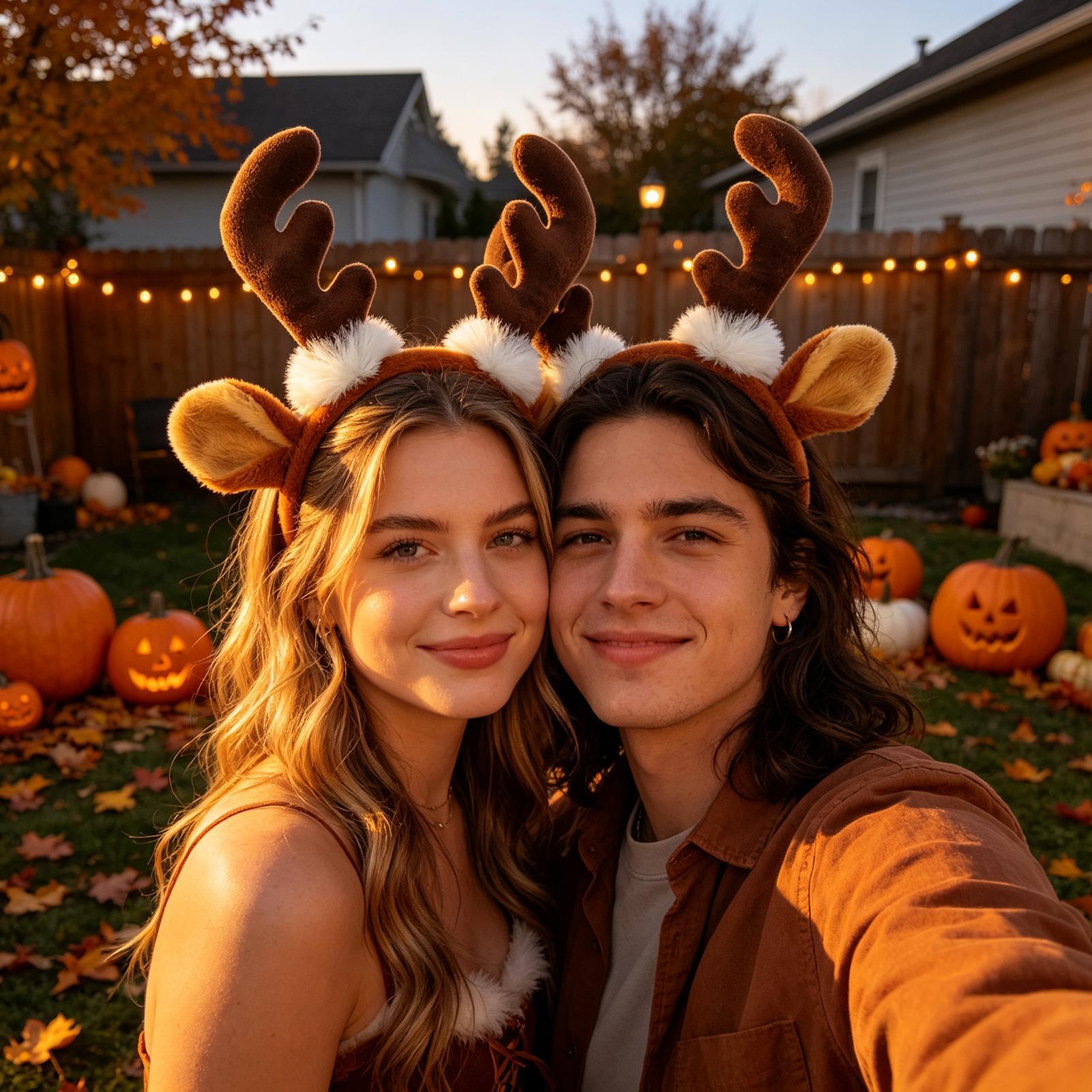 عصابة رأس بقرون الرنة لعيد الم - مراجعة Reindeer Antlers Headband وسعره