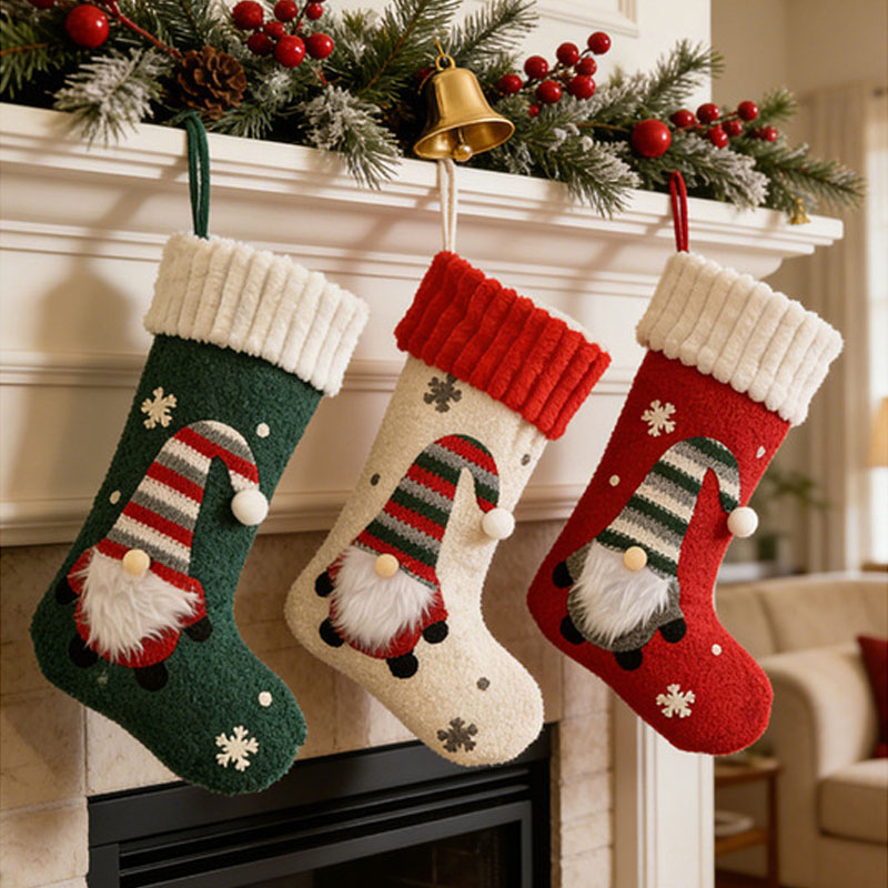 جورب عيد الميلاد الجديد المصنو - مراجعة Christmas Stocking Hanging وسعره